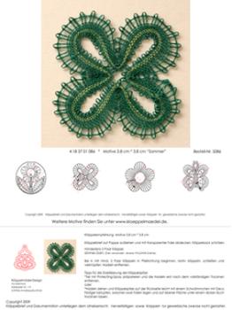 086 Klöppelbrief 4 Mini-Motive Motive „Sommer“